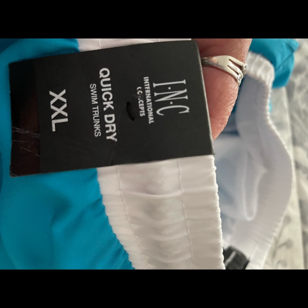 New mens INC blue xxl swim shorts - Picture 4 of 5